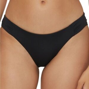 BECCA Black Cheeky Bikini Bottom Swimwear